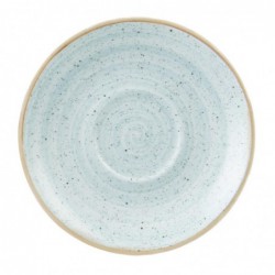 Soucoupes à cappuccino rondes Churchill Stonecast bleu pâle 185mm (lot de 12) DK515 Churchill