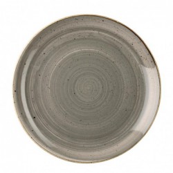 Assiettes rondes Churchill Stonecast Peppercorn Grey 260mm (Lot de 12) DK553 Churchill