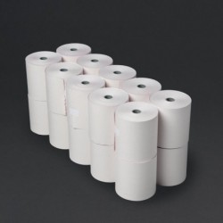 Rouleaux de caisse non thermiques 2 plis blanc et rose Fiesta 76 x 71mm (lot de 20) DK595 Olympia