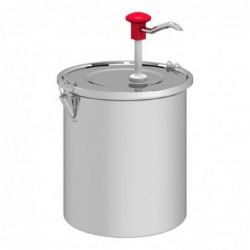 Distributeur de sauce 10 litres à poussoir en inox 18/10 Gastro M DK789 Gastro M