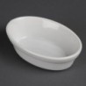 Plats à gratin ovales blancs Olympia 145 x 104mm (Lot de 6) DK806 Olympia