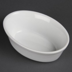 Plats à gratin ovales blancs Olympia 161 x 116mm (Lot de 6) DK807 Olympia