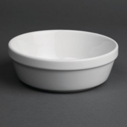 Plats à gratin ronds blancs Olympia 137mm (Lot de 6) DK809 Olympia