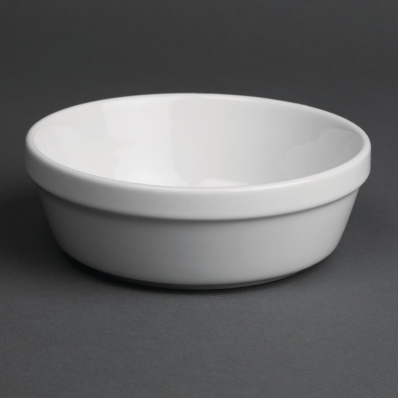 Plats à gratin ronds blancs Olympia 137mm (Lot de 6) DK809 Olympia Plats à gratin ronds blancs Olympia 137mm (Lot de 6) DK809 Olympia