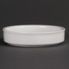 Plats empilables en porcelaine blanche Olympia 102mm (Lot de 6) DK827 Olympia