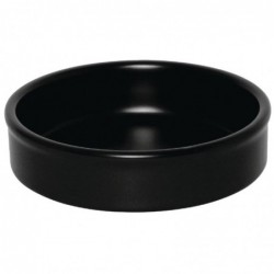 Plats empilables noirs 102mm Olympia (Lot de 6) DK832 Olympia