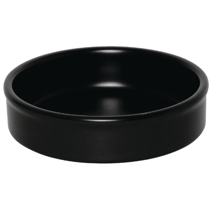 Plats empilables noirs 102mm Olympia (Lot de 6) DK832 Olympia Plats empilables noirs 102mm Olympia (Lot de 6) DK832 Olympia