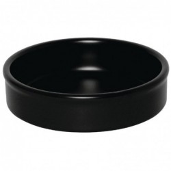 Plats empilables noirs 134mm Olympia (Lot de 6) DK833 Olympia