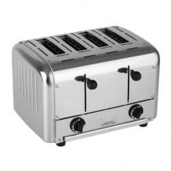 Grille-pain traiteur 4 tranches inox Dualit 49900 DK840 Dualit