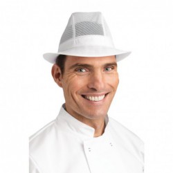 Chapeau Trilby blanc L A214-L British Bespoke Workwear