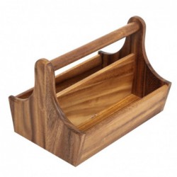 Panier à condiments en bois acacia T&G Woodware DL148 T&G Woodware