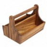 Panier à condiments en bois acacia T&G Woodware DL148 T&G Woodware