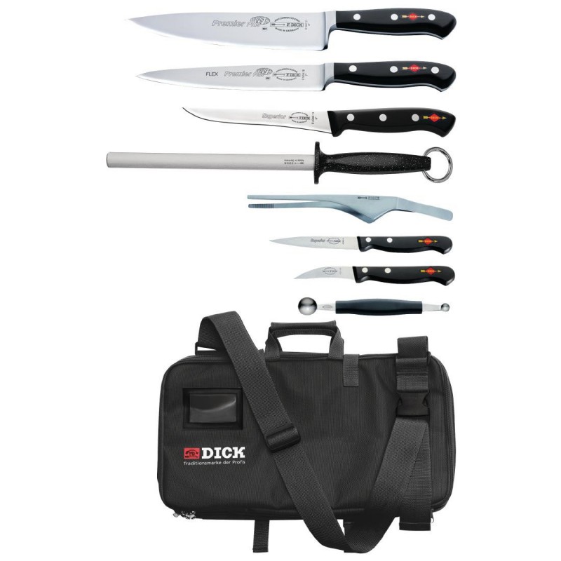 Ensemble de 8 couteaux Dick avec étui DL386 Dick Ensemble de 8 couteaux Dick avec étui DL386 Dick