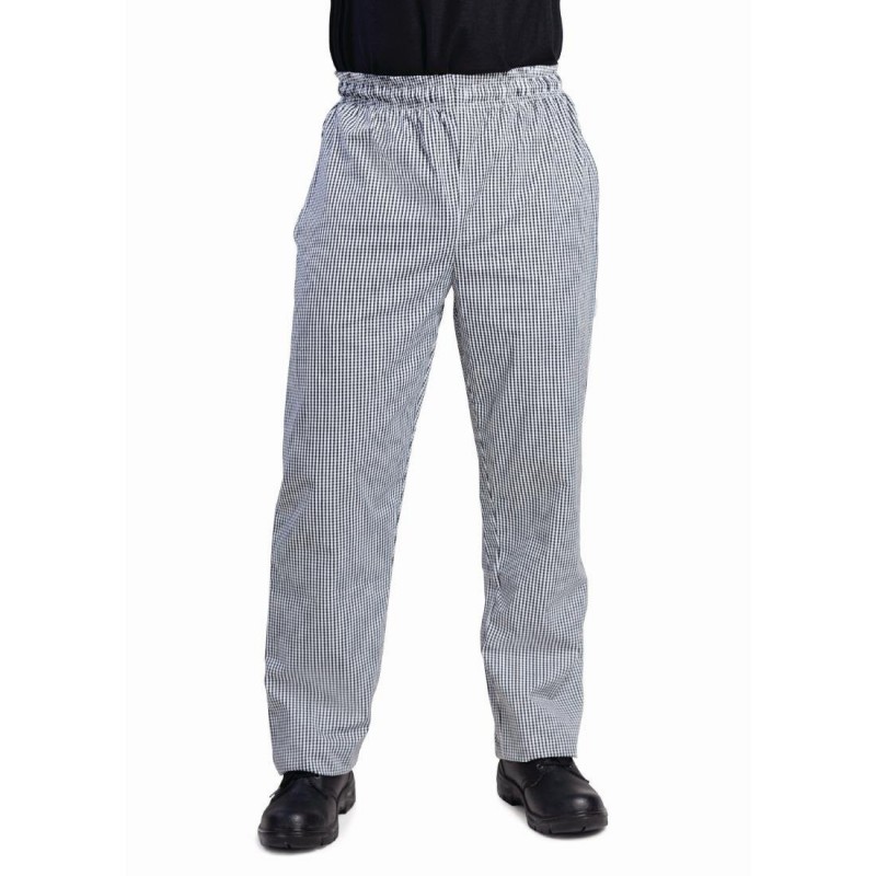 Pantalon de cuisine mixte Whites Vegas petits carreaux noirs et blancs XL DL712-XL Whites Chefs Clothing Pantalon de cuisine mixte Whites Vegas petits carreaux noirs et blancs XL DL712-XL Whites Chefs Clothing