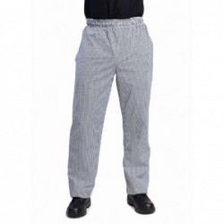 Pantalon de cuisine mixte Whites Vegas petits carreaux noirs et blancs XS DL712-XS Whites Chefs Clothing