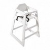 Chaise haute en bois blanche Bolero DL833 Bolero