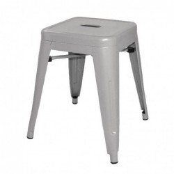 Tabouret bas en acier galvanisé Bistro Bolero (paquet de 4) DL875 Bolero