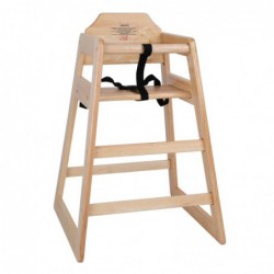 Chaise haute en bois Bolero finition naturelle DL900 Bolero