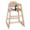 Chaise haute en bois Bolero finition naturelle DL900 Bolero