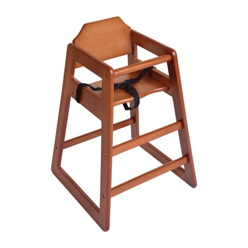 Chaise haute en bois Bolero finition bois foncé DL901 Bolero