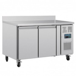 Table réfrigérée 2 portes avec dosseret 282L Polar Série U DL914 Polar