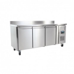 Table réfrigérée 3 portes avec dosseret 417L Polar Série U DL915 Polar