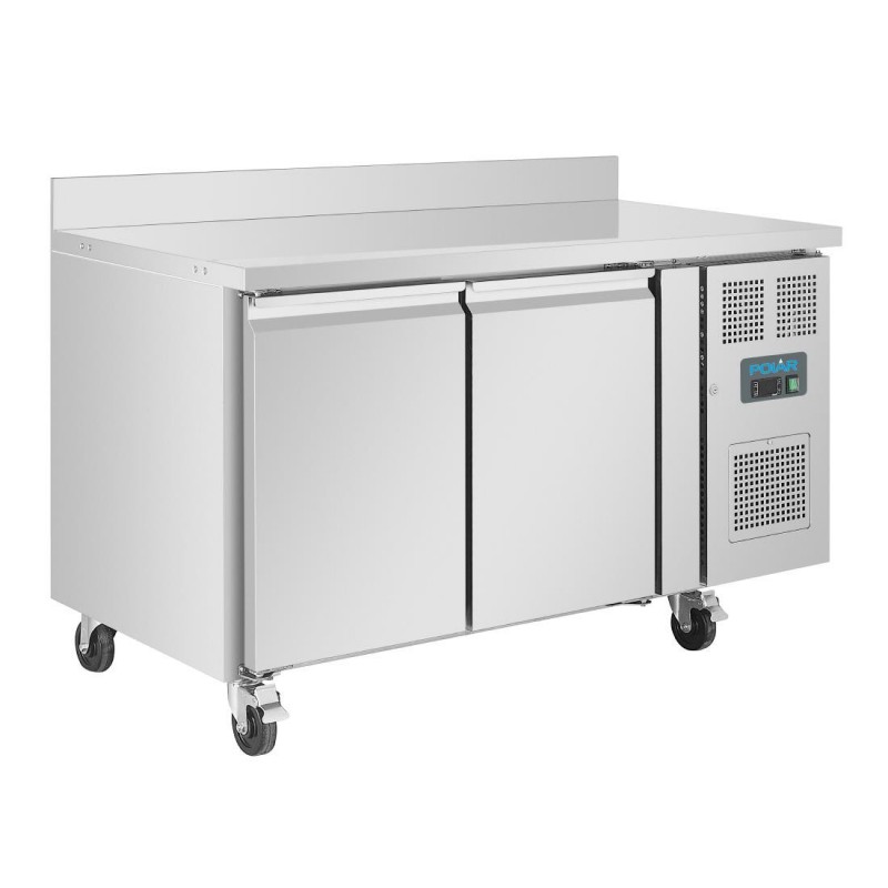 Table réfrigérée négative 2 portes avec dosseret 282L Polar Série U DL916 Polar Table réfrigérée négative 2 portes avec dosseret 282L Polar Série U DL916 Polar