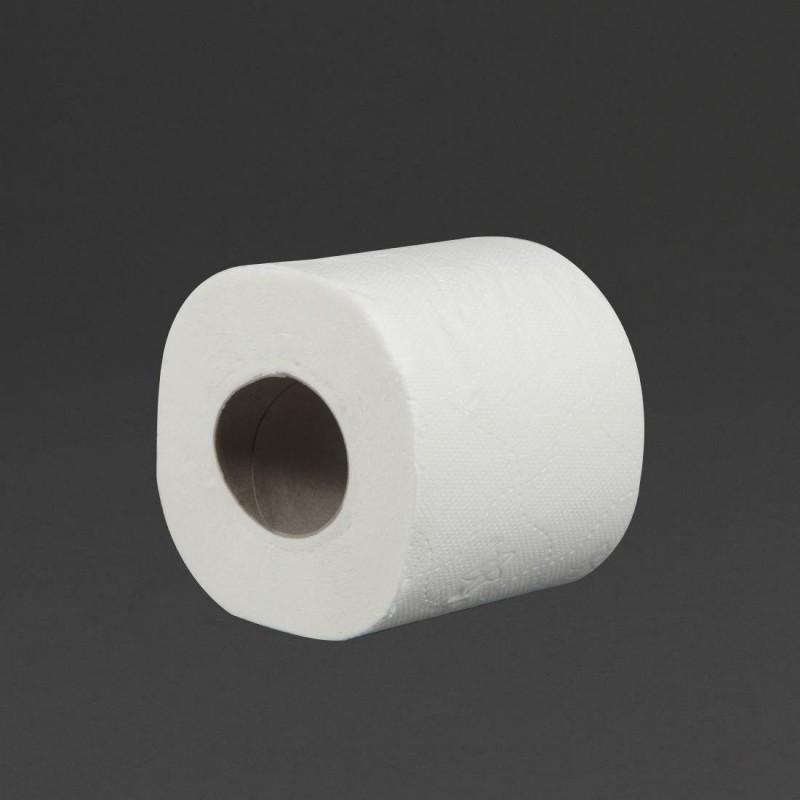 Rouleau de papier toilette 2 plis Jantex (Lot de 36) DL922 Jantex Rouleau de papier toilette 2 plis Jantex (Lot de 36) DL922 Jantex
