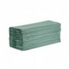 Essuie-mains 1 pli pliage en Z vert 250 feuilles Jantex (lot de 12) DL923 Jantex