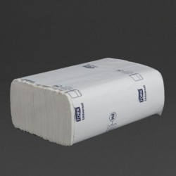 Essuie-mains 1 pli pliage en Z Tork blanc (lot de 12) DL931 Tork