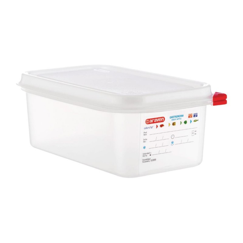 Boîtes alimentaires en polypropylène GN 1/4 Araven 2 Boîtes alimentaires en polypropylène GN 1/4 Araven 2