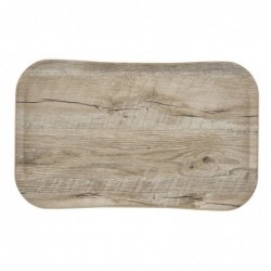 Plateau rectangulaire polyester aspect bois Cambro Century 32x53cm olivier clair  DM123 Cambro