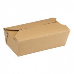 Cartons alimentaires rectangulaires kraft Colpac 985ml (lot de 250) DM173 Colpac