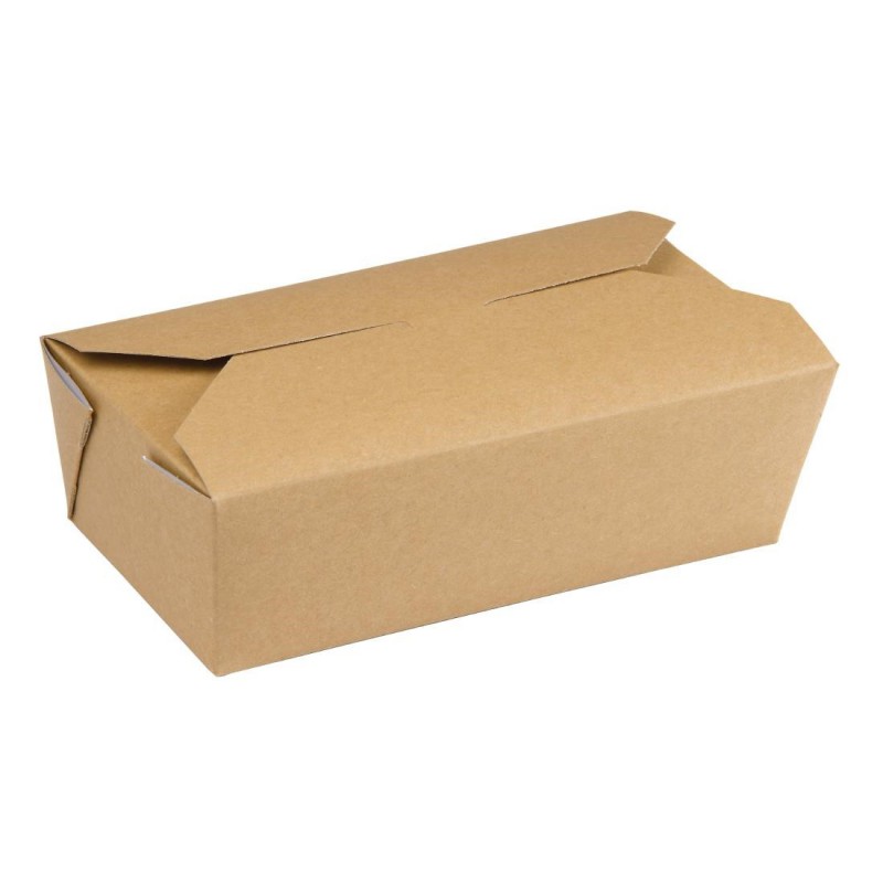 Cartons alimentaires rectangulaires kraft Colpac 985ml (lot de 250) DM173 Colpac Cartons alimentaires rectangulaires kraft Colpac 985ml (lot de 250) DM173 Colpac