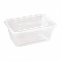 Grandes boîtes en plastique micro-ondables avec couvercles Fiesta 1 L (lot de 250) DM183 Fiesta