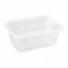 Grandes boîtes en plastique micro-ondables avec couvercles Fiesta 1 L (lot de 250) DM183 Fiesta