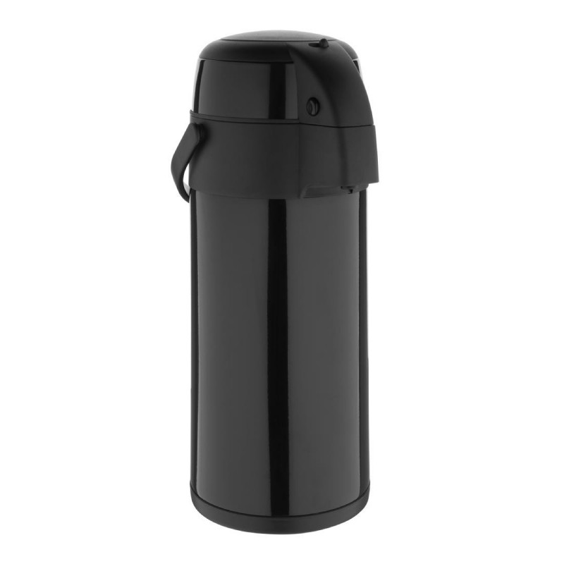 Pichet à pompe en inox double paroi Olympia noir DM186 Olympia Pichet à pompe en inox double paroi Olympia noir DM186 Olympia