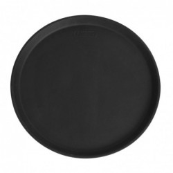 Plateau de service rond fibre de verre antidérapant Camtread Cambro noir 35