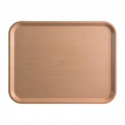 Plateau de service rectangulaire stratifié Mykonos Cambro bouleau 43 cm DM795 Cambro