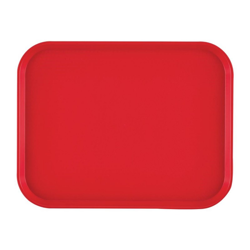 Plateau en polypropylène Fast Food Cambro rouge 410 mm DM800 Cambro Plateau en polypropylène Fast Food Cambro rouge 410 mm DM800 Cambro