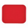 Plateau en polypropylène Fast Food Cambro rouge 410 mm DM800 Cambro