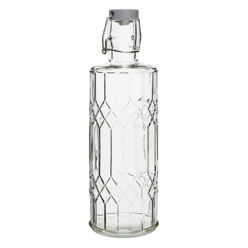 Bouteilles d'eau en verre avec bouchon Olympia Geo 1L (lot de 6) DN816 Olympia Bouteilles d'eau en verre avec bouchon Olympia Geo 1L (lot de 6) DN816 Olympia
