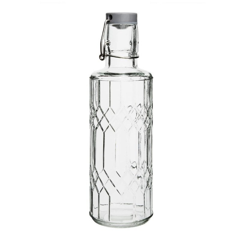 Bouteilles d'eau en verre avec bouchon Olympia Geo 640 ml (lot de 6) DN817 Olympia Bouteilles d'eau en verre avec bouchon Olympia Geo 640 ml (lot de 6) DN817 Olympia