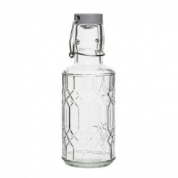 Bouteilles d'eau en verre avec bouchon Olympia Geo 380 ml (lot de 6) DN818 Olympia