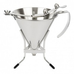 Entonnoir inox à piston automatique De Buyer 1