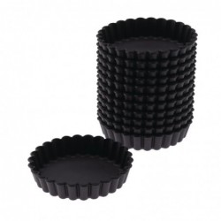 Moules à tartelette ronds cannelés Exoglass Matfer Bourgeat 100mm (lot de 12) DN955 Matfer Bourgeat