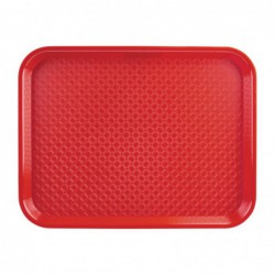 Plateau fast food en plastique Olympia Kristallon rouge DP213 Olympia