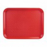 Plateau fast food en plastique Olympia Kristallon rouge DP213 Olympia