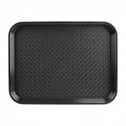 Plateau fast food en plastique Olympia Kristallon noir DP216 Olympia