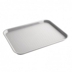 Plateau fast food en plastique Olympia Kristallon gris DP217 Olympia